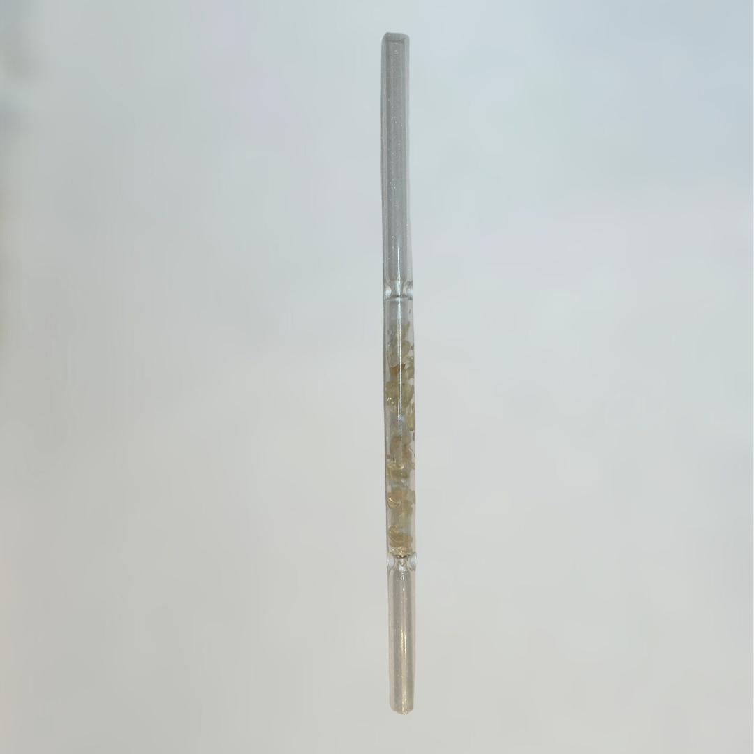 Pajita Cristal Citrino - Alegria