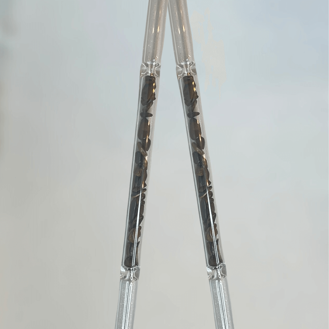 Pajita Cristal Ojo de Tigre - Protección