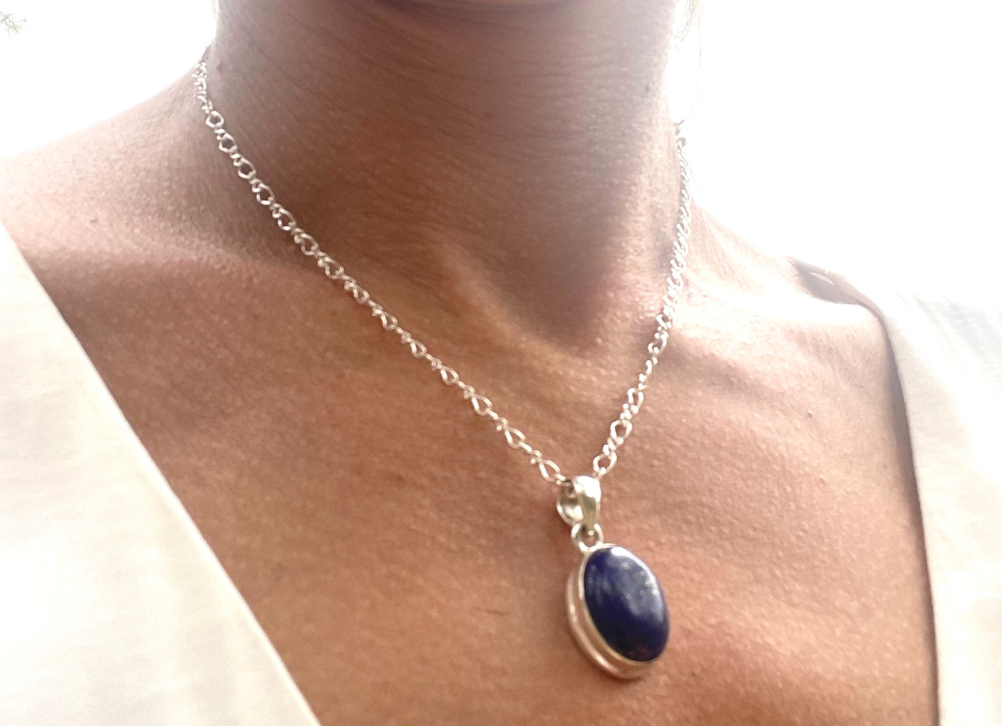 Colgante Cabujón Lapislazuli - Reducir estres y Concetración