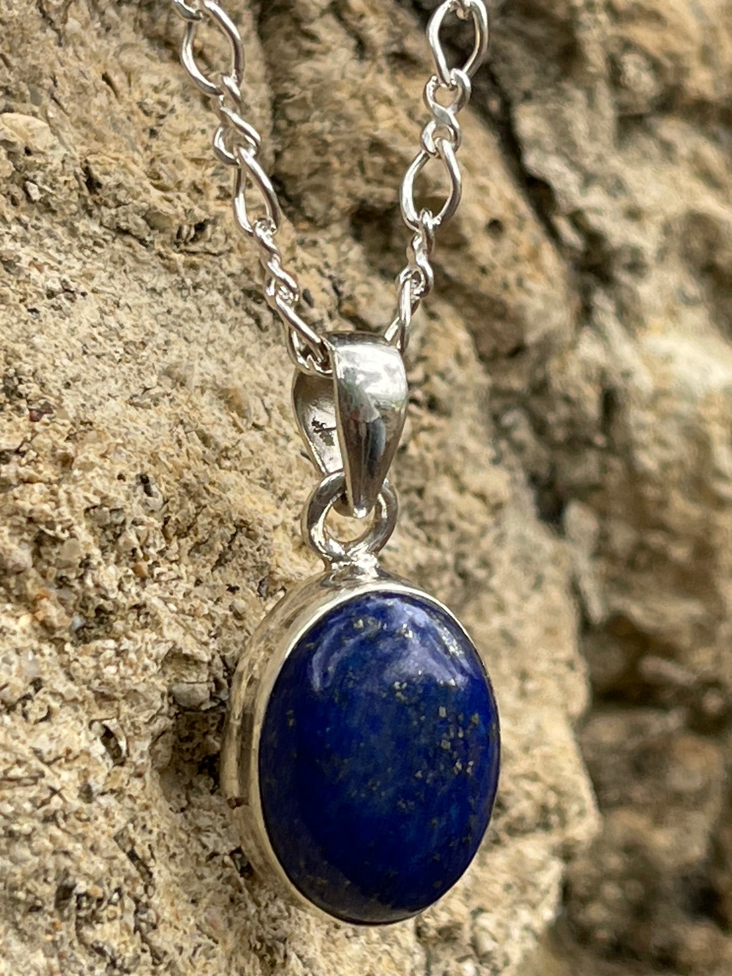 Colgante Cabujón Lapislazuli - Reducir estres y Concetración