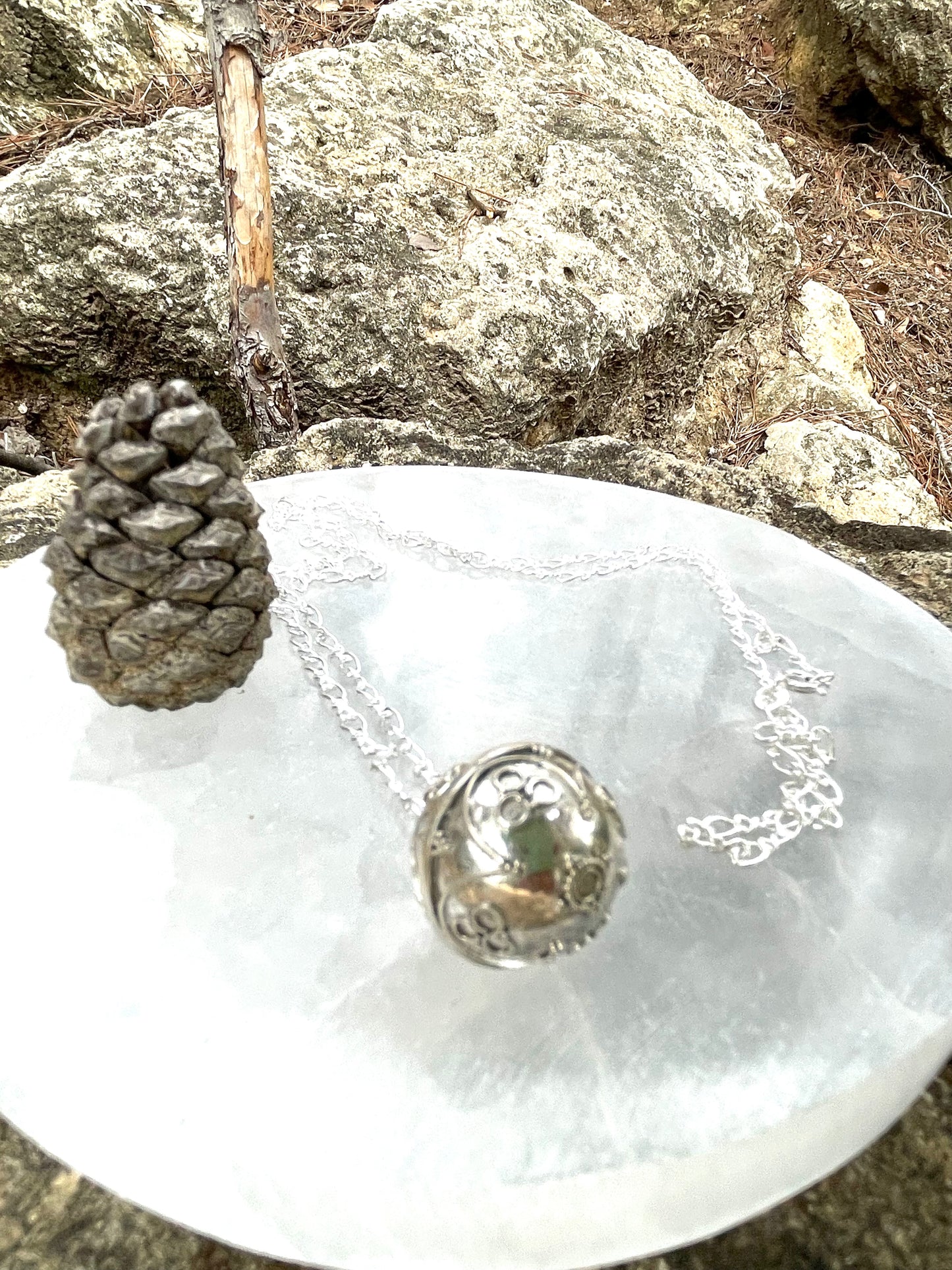 LLamador de Angeles Plata Regalo para Emabrazadas