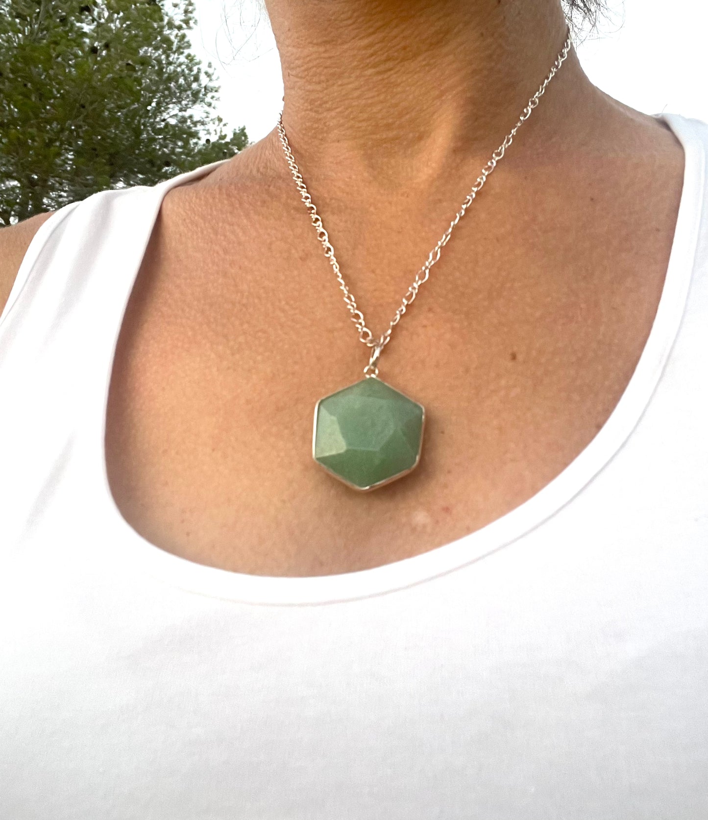 Colgante Rombo Jade - Abundancia y Prosperidad