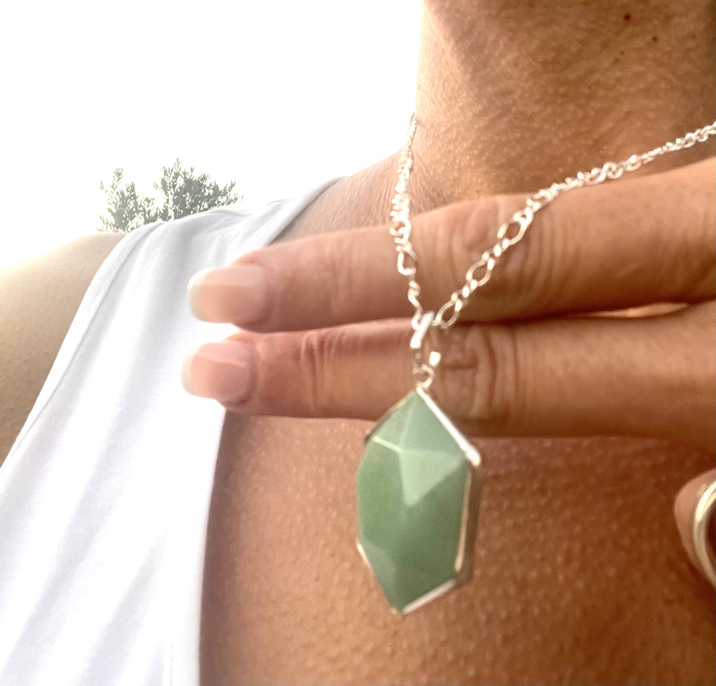 Colgante Rombo Jade - Abundancia y Prosperidad