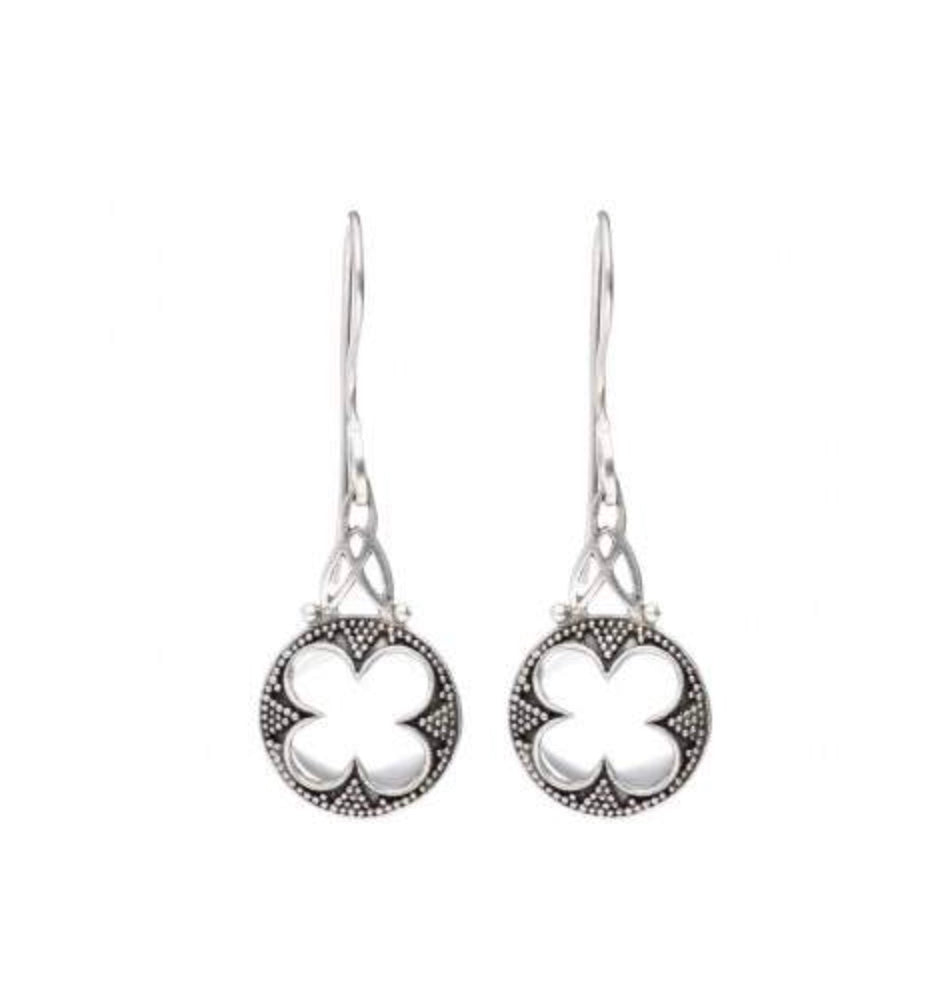 Pendientes Gotland Plano Articulado Cuarzo en Plata de Ley 925