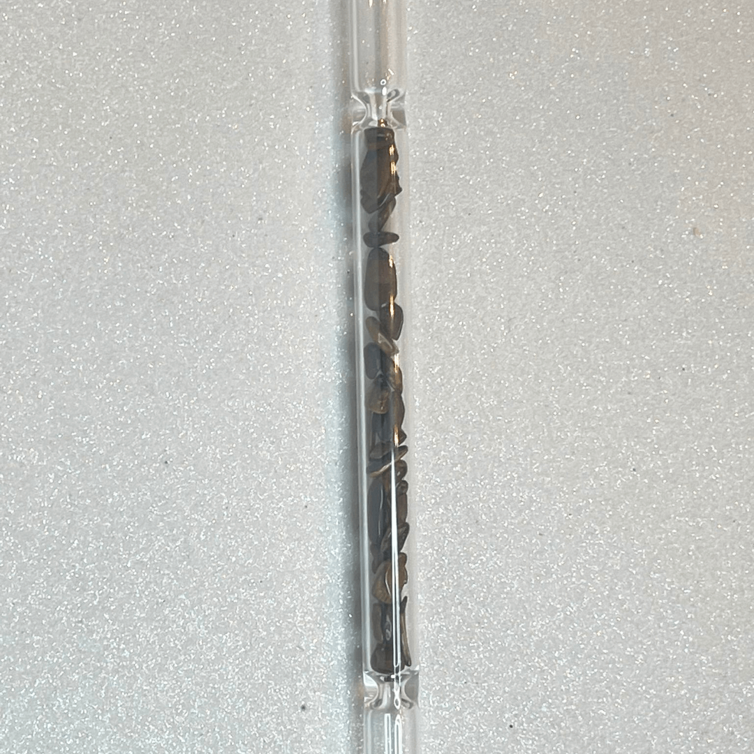 Pajita Cristal Ojo de Tigre - Protección