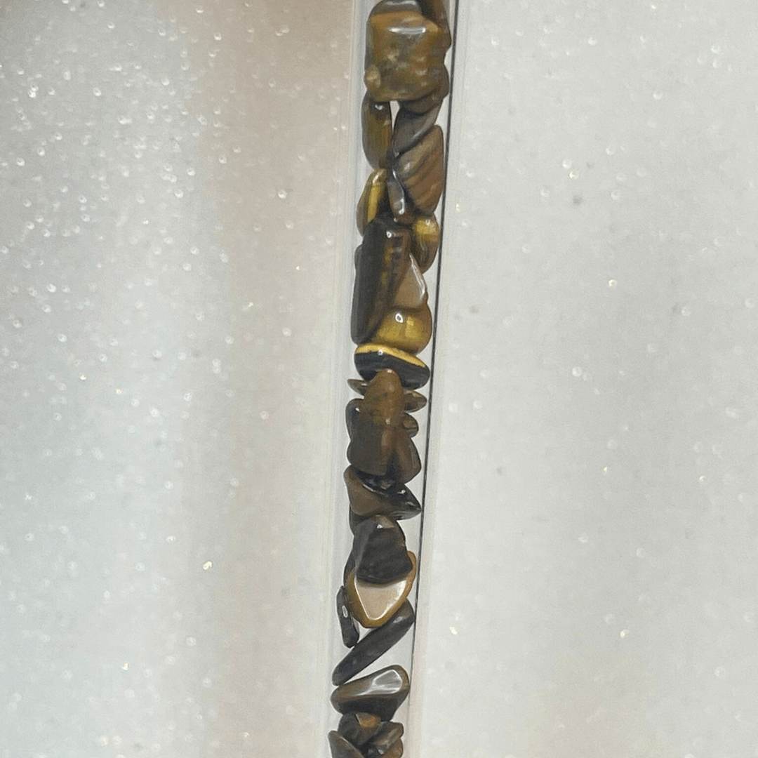 Pajita Cristal Ojo de Tigre - Protección