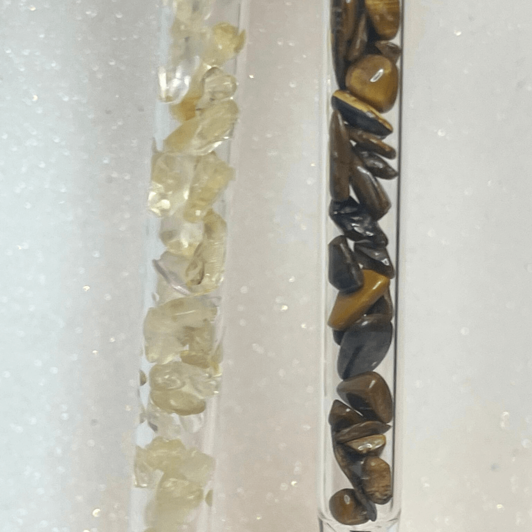 Pajita Cristal Ojo de Tigre - Protección