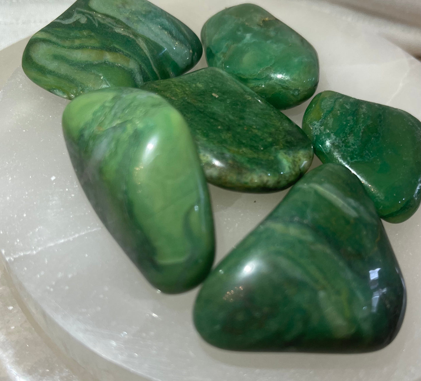 Piedra Jade Rodado Abundancia y Éxito