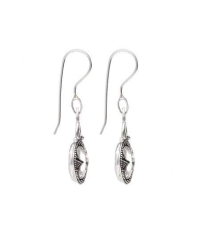 Pendientes Gotland Plano Articulado Cuarzo en Plata de Ley 925